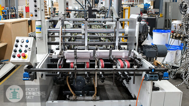 Bobst Alpina 110 II A3 Matic (Jahr 2002) Faltschachtelklebemaschine – Folding and Gluing Carton Boxes