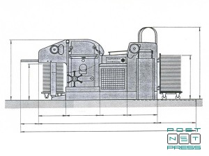 установочный чертеж штанцавтомата Bobst SP-900