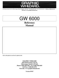руководство пользователя Graphic Whizard GW 6000