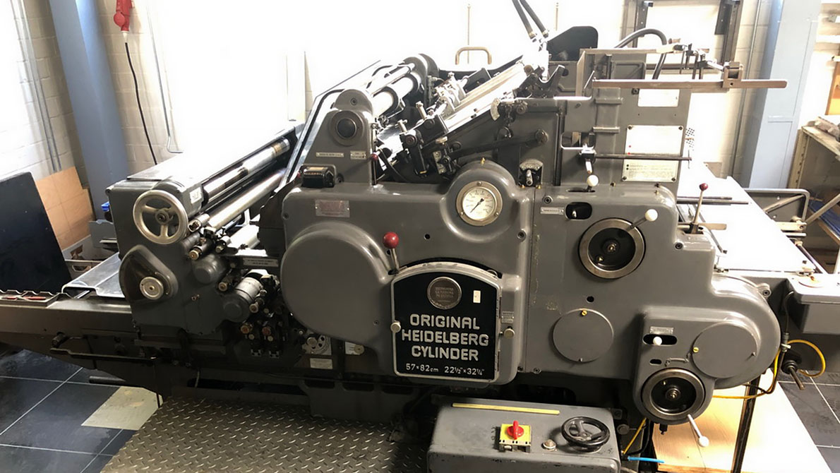 б/у Heidelberg SBB OHZ (1966) для продажи — оригинальный стоп-цилиндровый высечной пресс 57×82 см