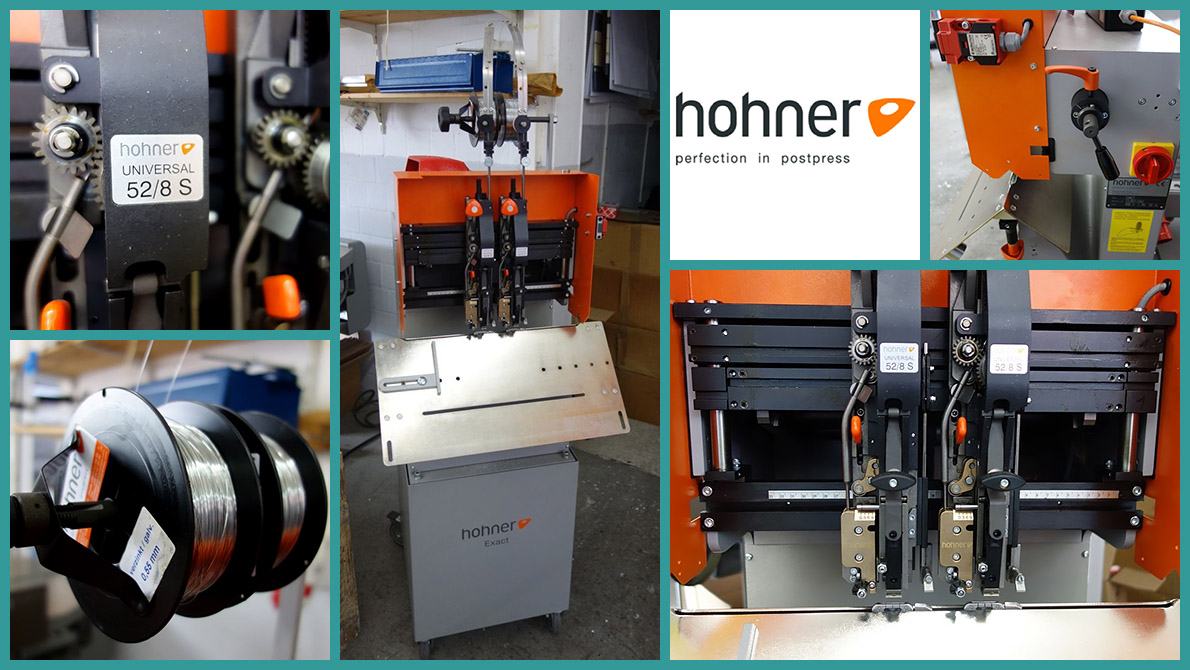 multi-head block and booklet wire stitching machine Hohner Exact (2012)