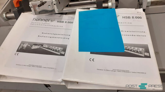 manuals saddle stitcher Hohner HSB 8.000 (year 2010)