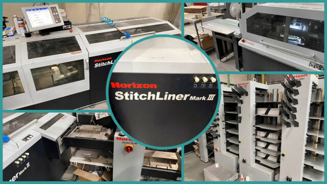 Horizon StitchLiner MarkIII (2019), used saddle-stitching system