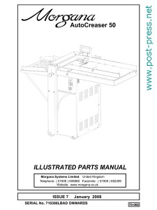 каталог запчастей Morgana Autocreaser 50 (parts manual)