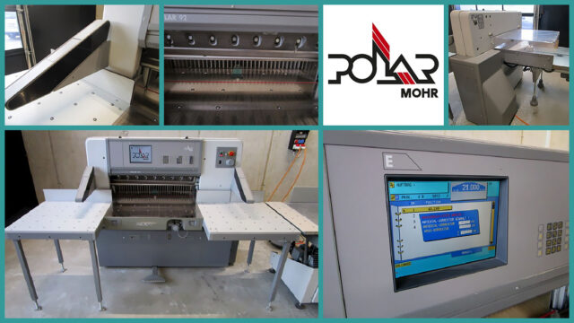 used paper cutter Polar 92E (year 2001)